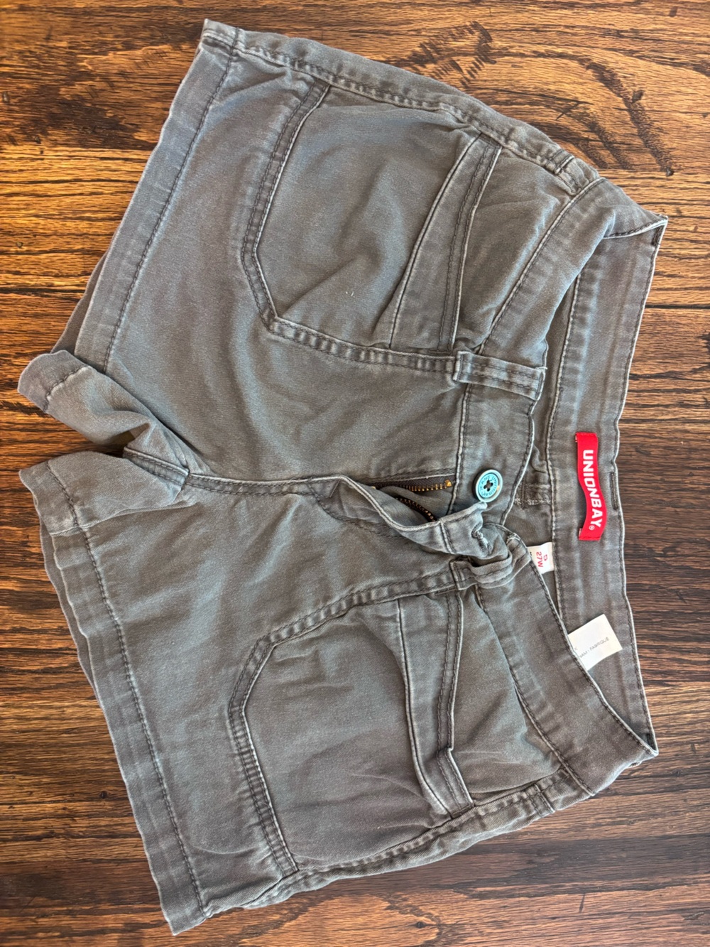 UNIONBAY Washed Gray Shorts